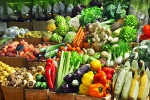 Fruit and Veggies at Farmers Market